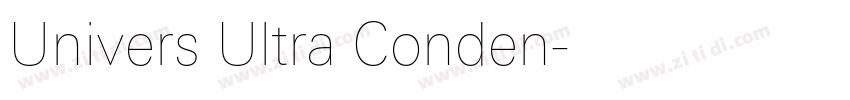Univers Ultra Conden字体转换